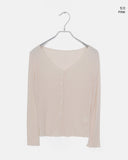 [SET] Bento Basic See-Through Sleeveless Cardigan Set