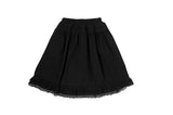 Buring Frill Tiered Lace Flare Midi Skirt