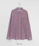 [unisex] Romiru Vintage Check Over Shirt