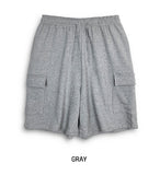[U-BASIC] Acel Banding Cargo Pile Half Pants
