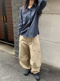 Hiche Stripe Basic Pocket Shirt