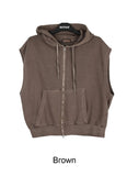 Hens Pigment Hood Zip-Up Vest