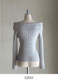 Lohavit Off Shoulder Ribbed Knit