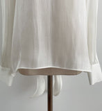 Neju Bling Satin Tie Blouse