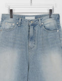 Comu Light Blue Bermuda Washing Denim Pants