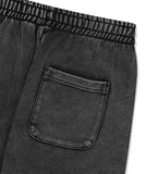 WASHED CUT OFF APPLIQUE SWEAT PANT