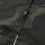 Camo Stud Pocket Two Way Hood Zip-Up