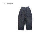 Oran Raw Red Patch Wide Denim Pants