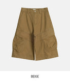 Teens side snap pocket bermuda pants
