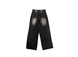 Dero Cut Washing Denim Wide Pants