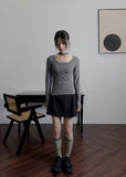 TIE NECK LONG SLEEVE