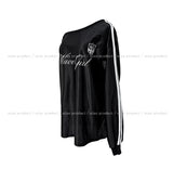 Girls' Unbalanced Glossy Rugby Sweatshirt