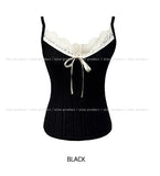 Oat Lace Ribbed Sleeveless