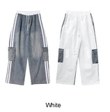 Beito mix track cargo pants
