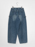 Cadiz Snap Button Wide Denim Pants