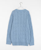 [unisex] Ponko over cable knit