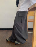Tehit Curved Banding Cargo Wide Pants