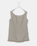 Limit string frill sleeveless mini one piece