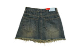 Eoseun Denim Wash Mini Skirt