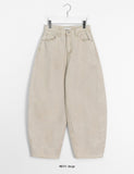Conteni heart pocket balloon wide cotton pants