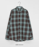 [unisex] Hanro Check Over Long Sleeve Shirt