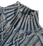 From Two Way Washing Vintage Knit Zip-up