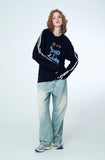 Ribbon Cherry Track Raglan Long Sleeve