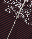 EMPTY STRIPE ZIP UP HOODIE