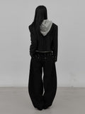 Lepro Studded Adjust Cotton Pants