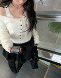 Mend Motor Leather Square Shoulder Bag