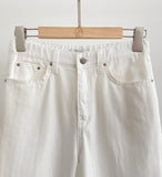 Bully Herringbone Cotton Banding Wide Pants