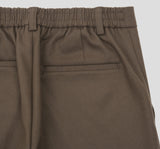 Enti brushed semi-wide slacks