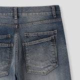 Tero Double Back Pocket Embossed Denim Pants
