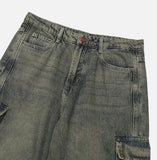 3 Pocket Multi Cargo Denim Pants
