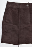 house corduroy cargo skirt