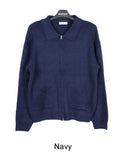 Eldin Hairy Knit Zip-Up