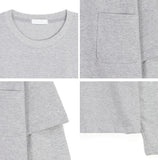 Tia Pocket Layered Long Sleeve Tee