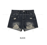 Cove Vintage Damaged Denim Shorts