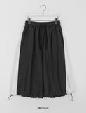 [unisex] Kenne Banding String Color Matching Folding Bermuda Nylon Pants