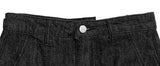 Rank Black Denim Mini Skirt