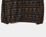 Unin Vintage Nordic Fleece-Two-Way Hood Zip-Up