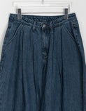 [unisex] Picoto Pintuck Wide Denim Pants