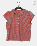 Tinbe Frill Check Short Sleeve Shirt