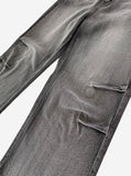 Gray Pin Wide Denim