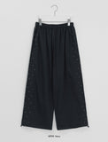 [BAONHAUS] Hokyo Star Color Matching Banding Wide Pants