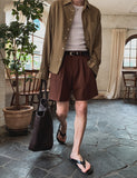 Summer Cooling Half Slacks 3 Colors