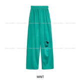 (UNISEX) Piggy cutting wide sweat pants