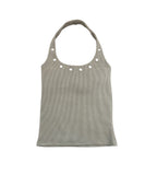Terre Eyelet Halter Sleeveless