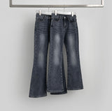 Boot Cut Fit Bonding Brushed Banding Denim Pants