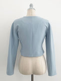 Siken Double Crop Jacket Flare Skirt Set